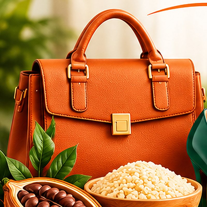 Sac à main structuré — cognac